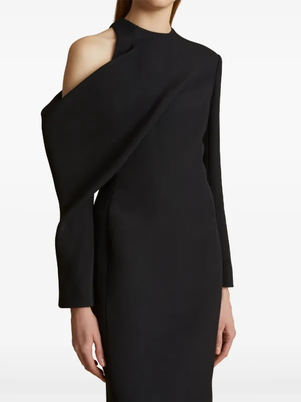 パーティードレス KHAITE 54904114W4114 Dresses Ny Black KHAITE Tully Dress in Black | FWRD