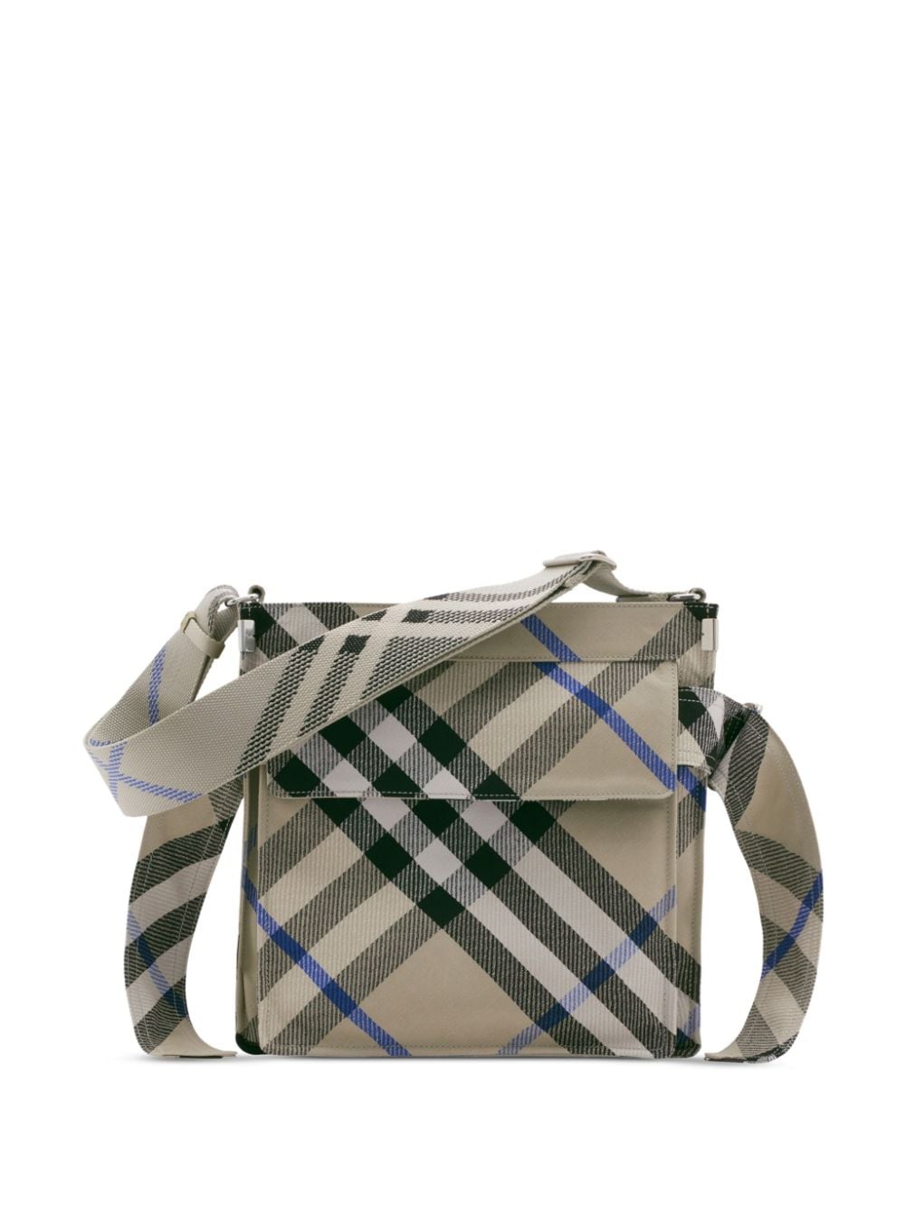 Shop Burberry Small Trench Checked Tote Bag In Neutrals