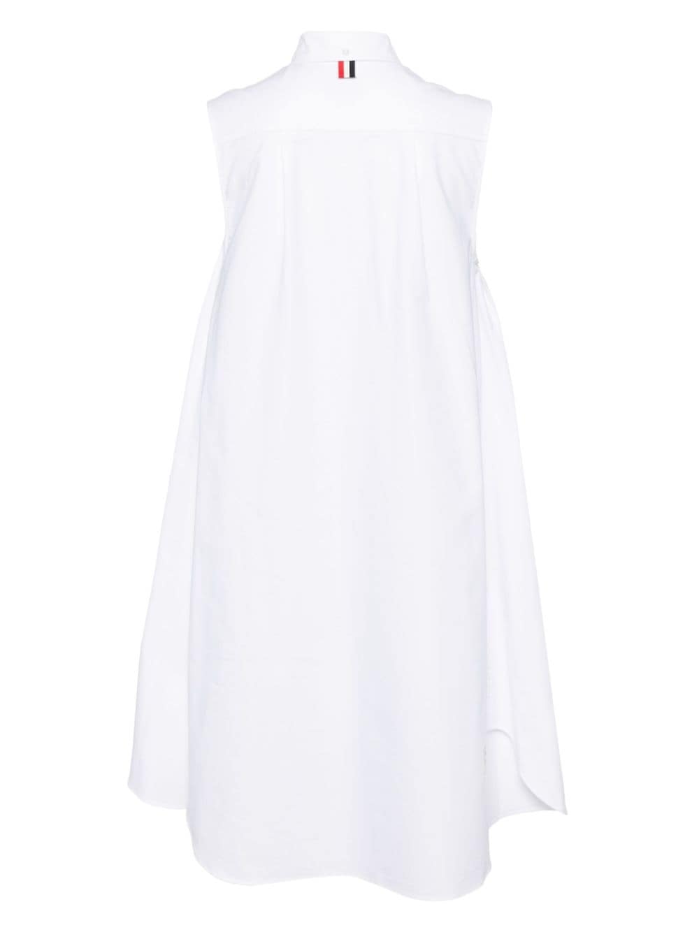 Thom Browne button-down collar day dress - Wit