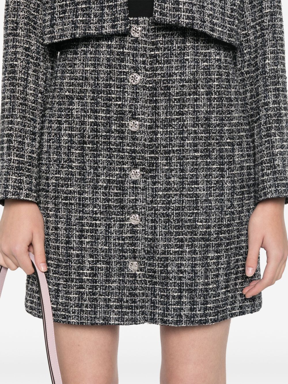 Maje layered tweed mini dress Women