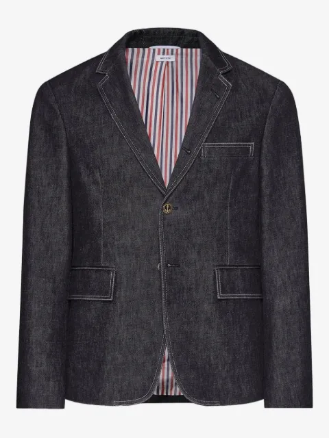 Thom Browne buttoned denim jacket