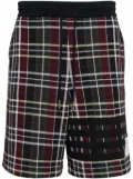 Thom Browne checked sweatshorts - Green