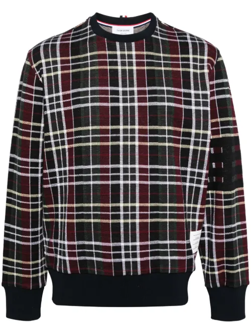 Thom Browne pull à carreaux - Vert - Thom Browne - Modalova