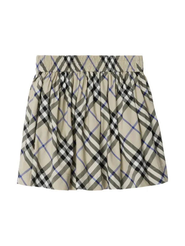 Burberry Kids チェック スカート | ニュートラル | FARFETCH JP