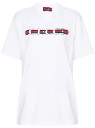 Gucci ロゴ Tシャツ | ホワイト | FARFETCH JP