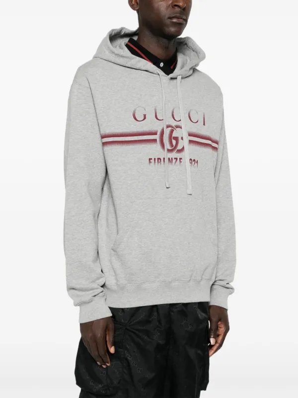 Gucci gray hoodie sales
