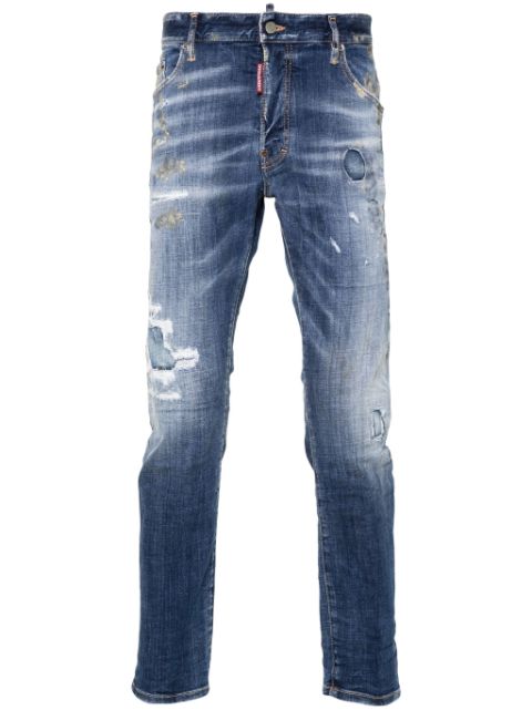 DSQUARED2 Skater distressed ripped skinny jeans Men