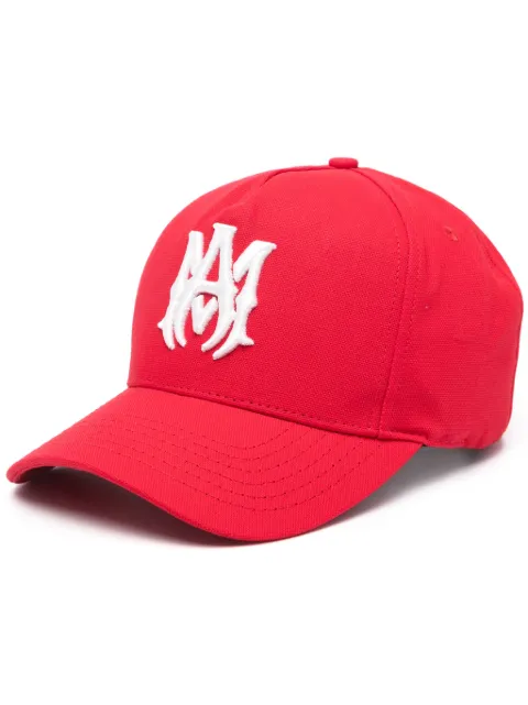 AMIRI Canvas-Baseballkappe mit MA-Stickerei