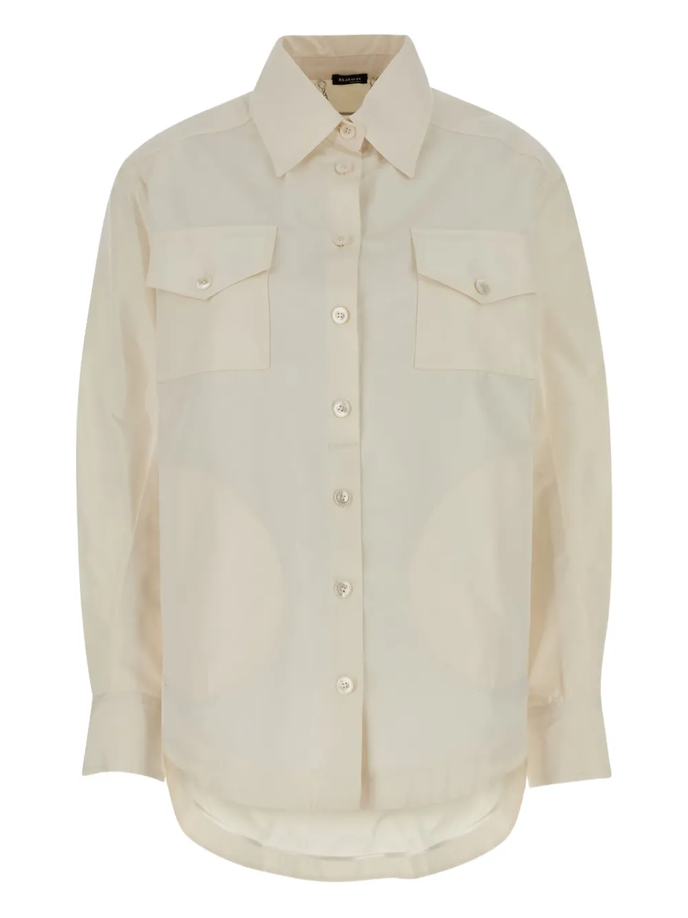 Kiton Double-pocket Shirt In Neutral