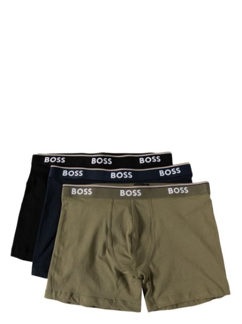 BOSS set de  tres bóxeres con logo en la pretina