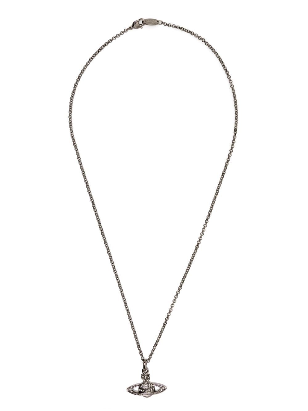 Shop Vivienne Westwood Mini Bas Relief Necklace In Silber