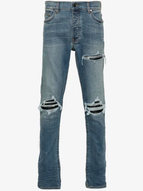 AMIRI skinny jeans MX1 con efecto envejecido