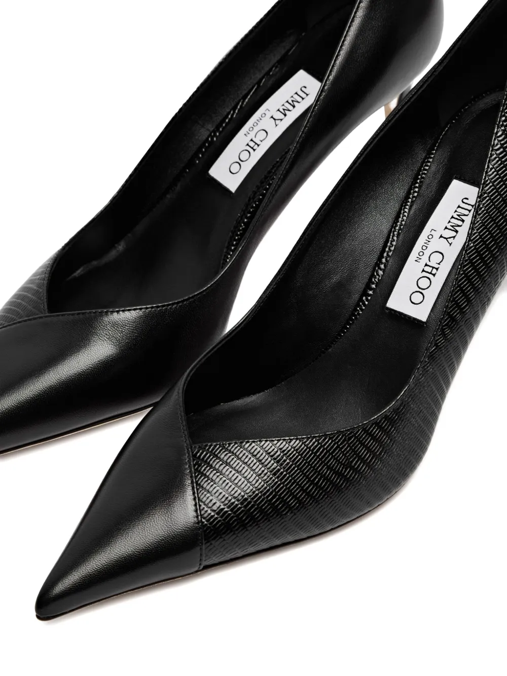 Jimmy Choo Cass 75 leren pumps Zwart