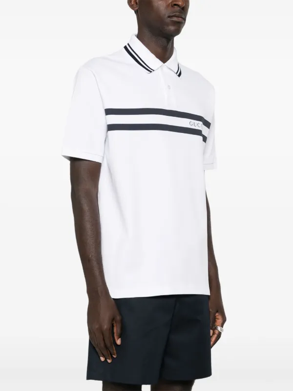 Gucci print polo hotsell