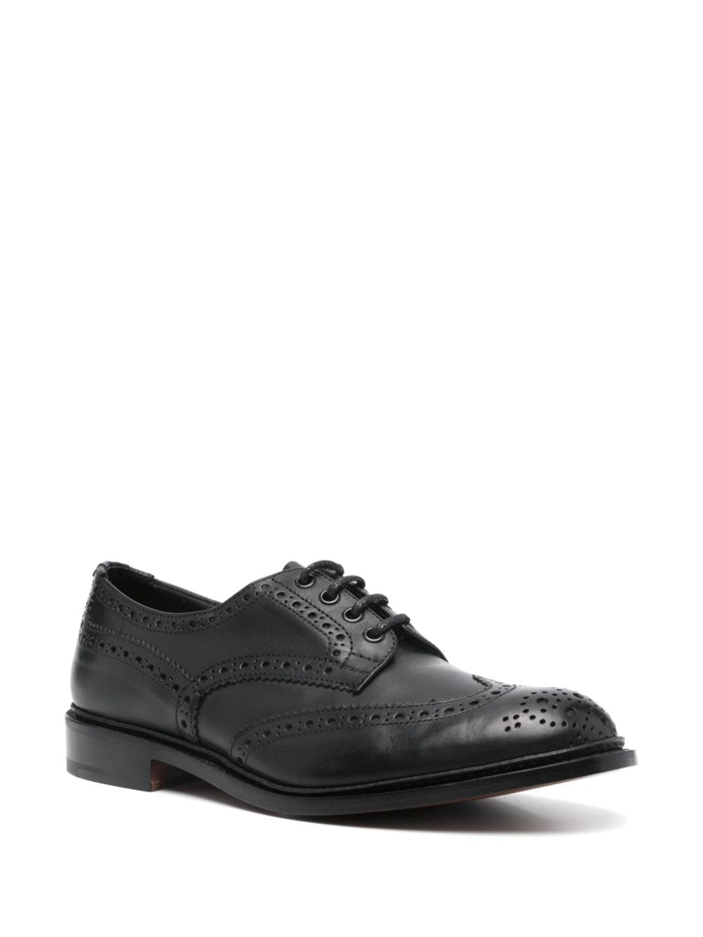 Shop Tricker's Bourton Lace-up Shoes In Black