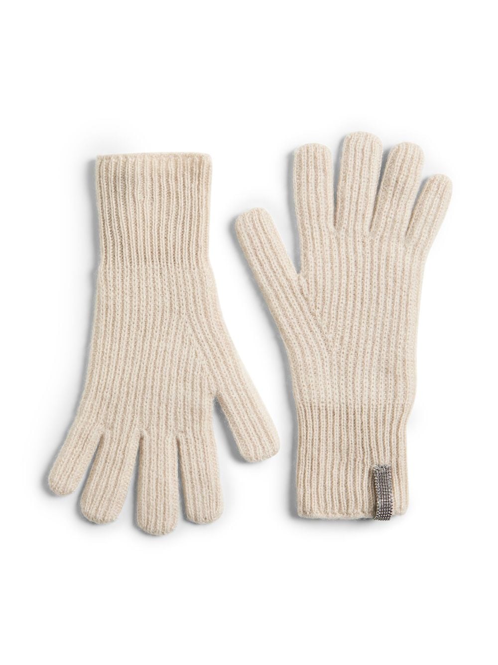 Brunello Cucinelli Kids cashmere gloves - Toni neutri