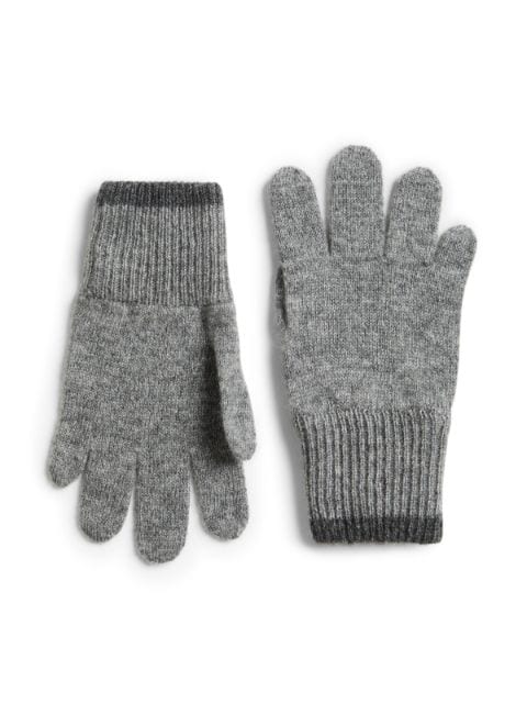 Brunello Cucinelli Kids ribbed trim cashmere gloves