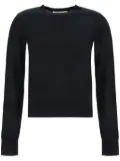 Alexander Wang intarsia-knit logo wool sweater - Black