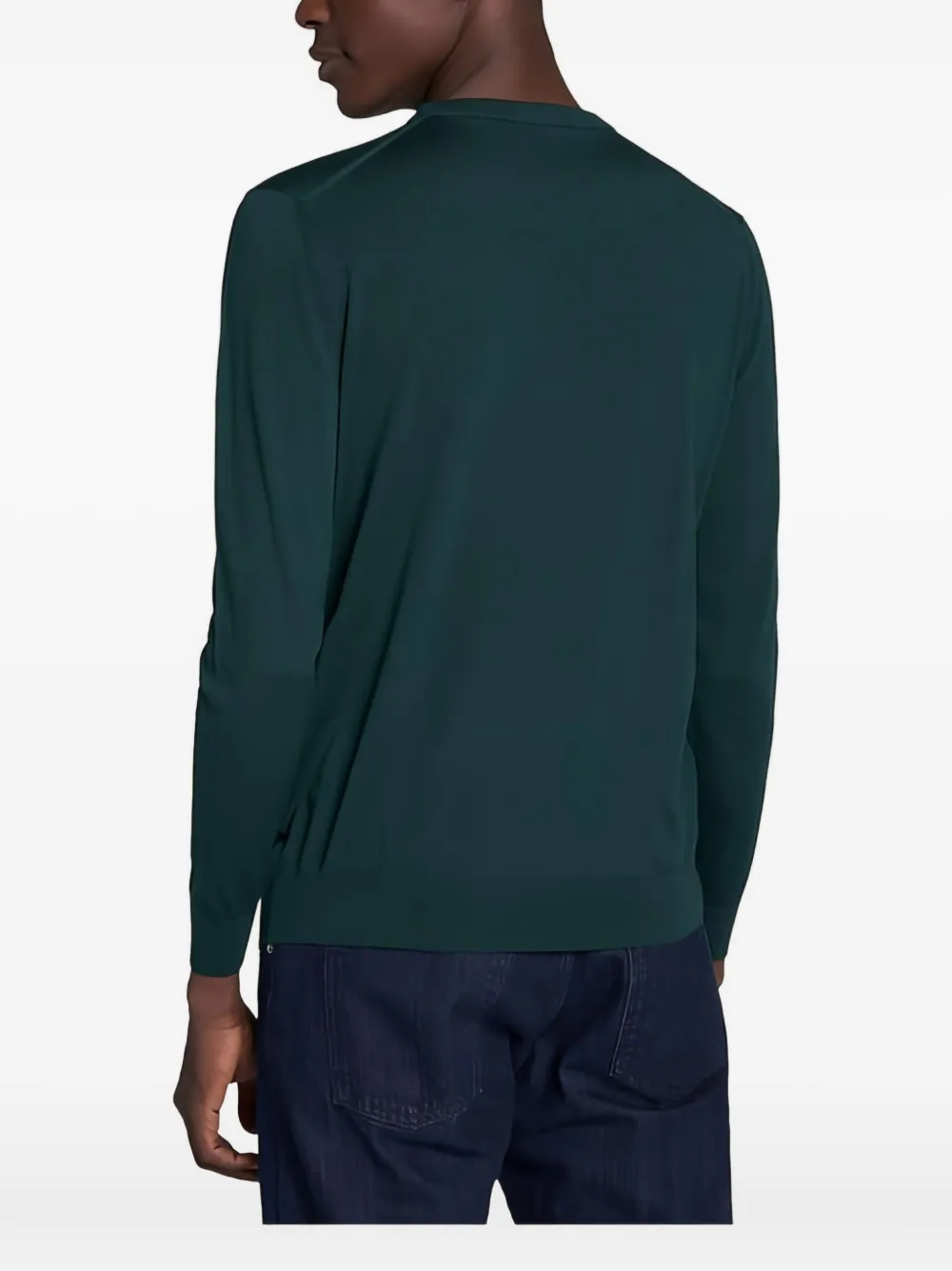 Kiton round-neck long-sleeve T-shirt Groen