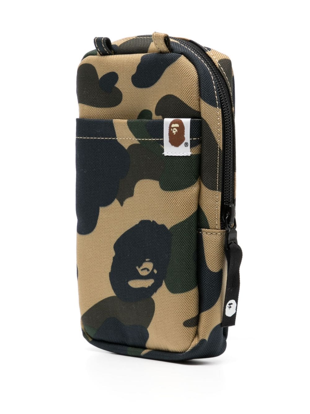 Shop A Bathing Ape Camouflage Print Mini Messenger Bag In Neutrals