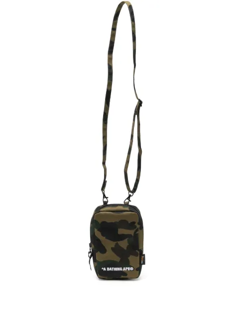 A BATHING APE® camouflage print mini messenger bag 