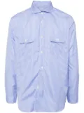 Junya Watanabe MAN striped long sleeves shirt - Blue