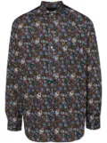 Junya Watanabe MAN paisley striped cotton shirt - Blue
