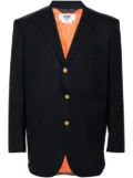 Junya Watanabe MAN checked blazer - Blue