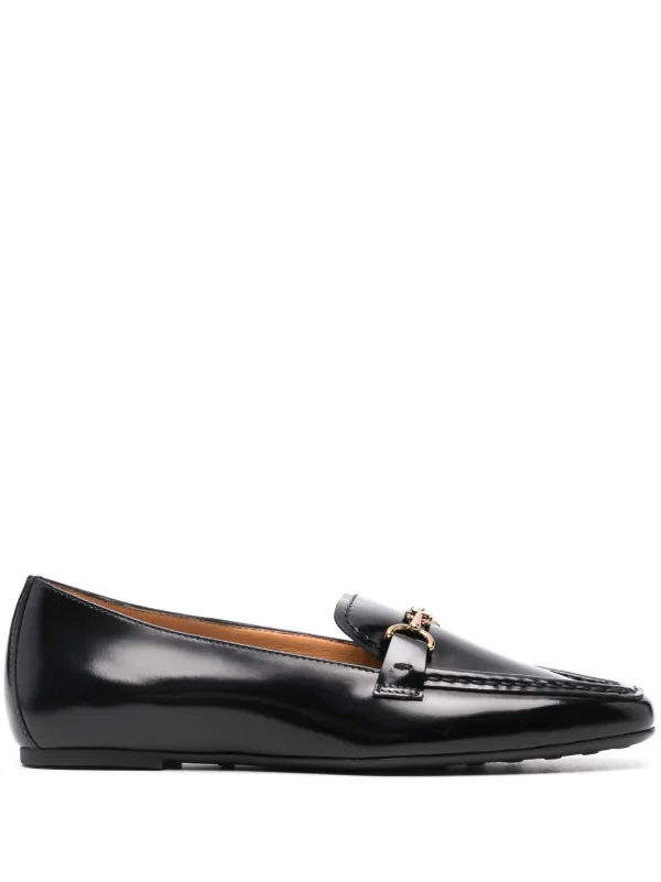 Tod's horsebit-detail Leather Loafers Black FARFETCH ID
