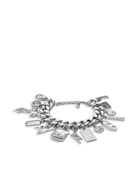 Diesel charm-detail chain bracelet Women