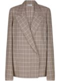 DRIES VAN NOTEN checked blazer shirt - Neutrals