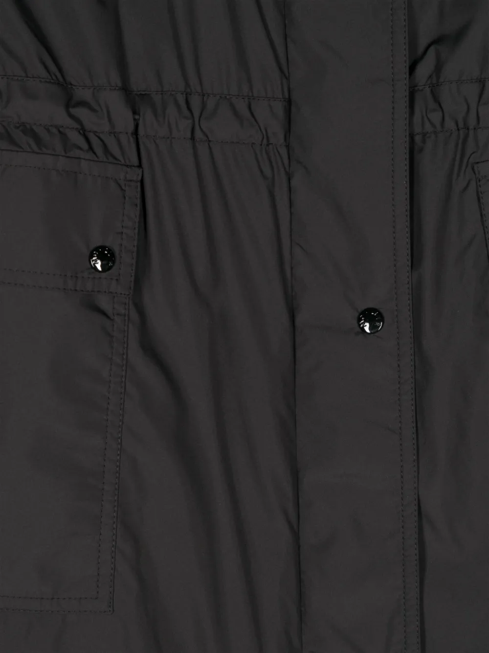 Moncler Enfant Regenjas met capuchon Zwart