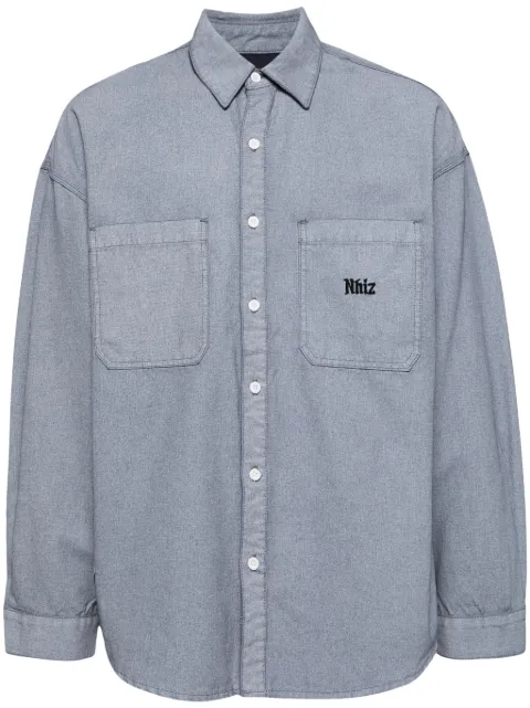 izzue camisa con motivo bordado
