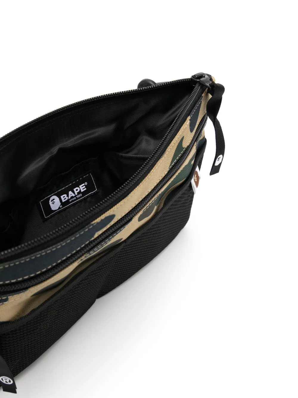 A BATHING APE Messengertas met camouflageprint Beige
