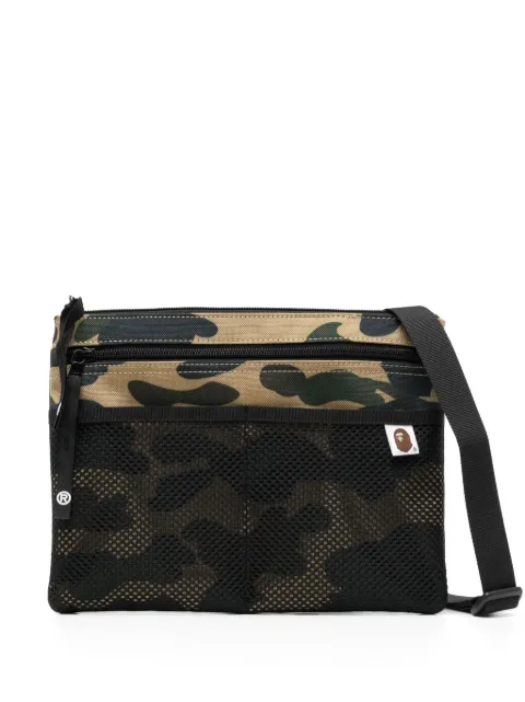 A BATHING APE® camouflage print messenger bag