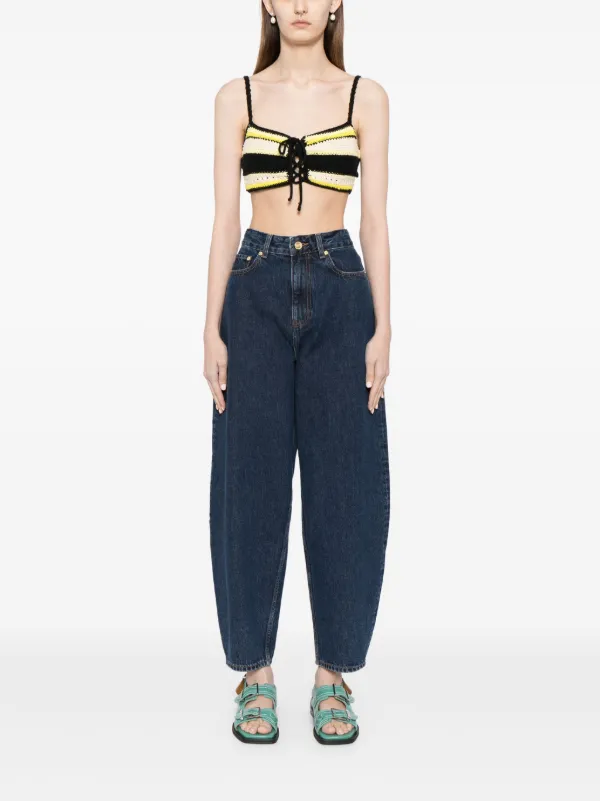 GANNI Organic Cotton Balloon Jeans | Blue | FARFETCH