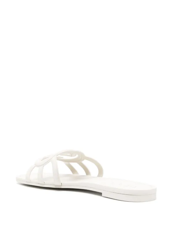 Gucci Interlocking G Slides | Neutrals | FARFETCH
