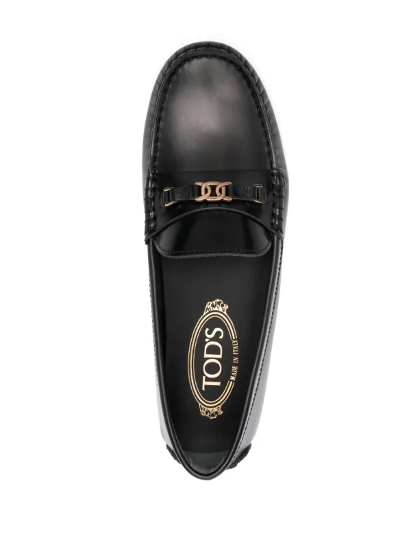 Tod's moc-stitching Leather Insole | Black | FARFETCH