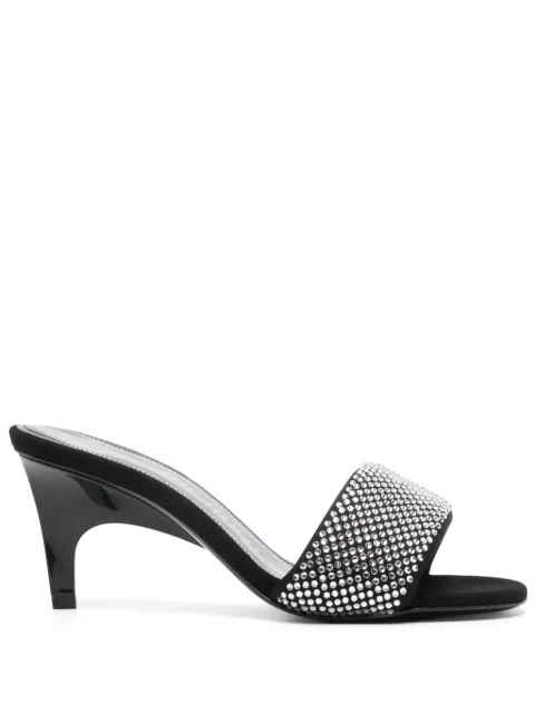 The Attico Rem 60mm crystal-embellished mules
