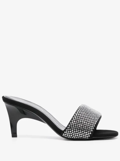 The Attico Rem 60mm crystal-embellished mules