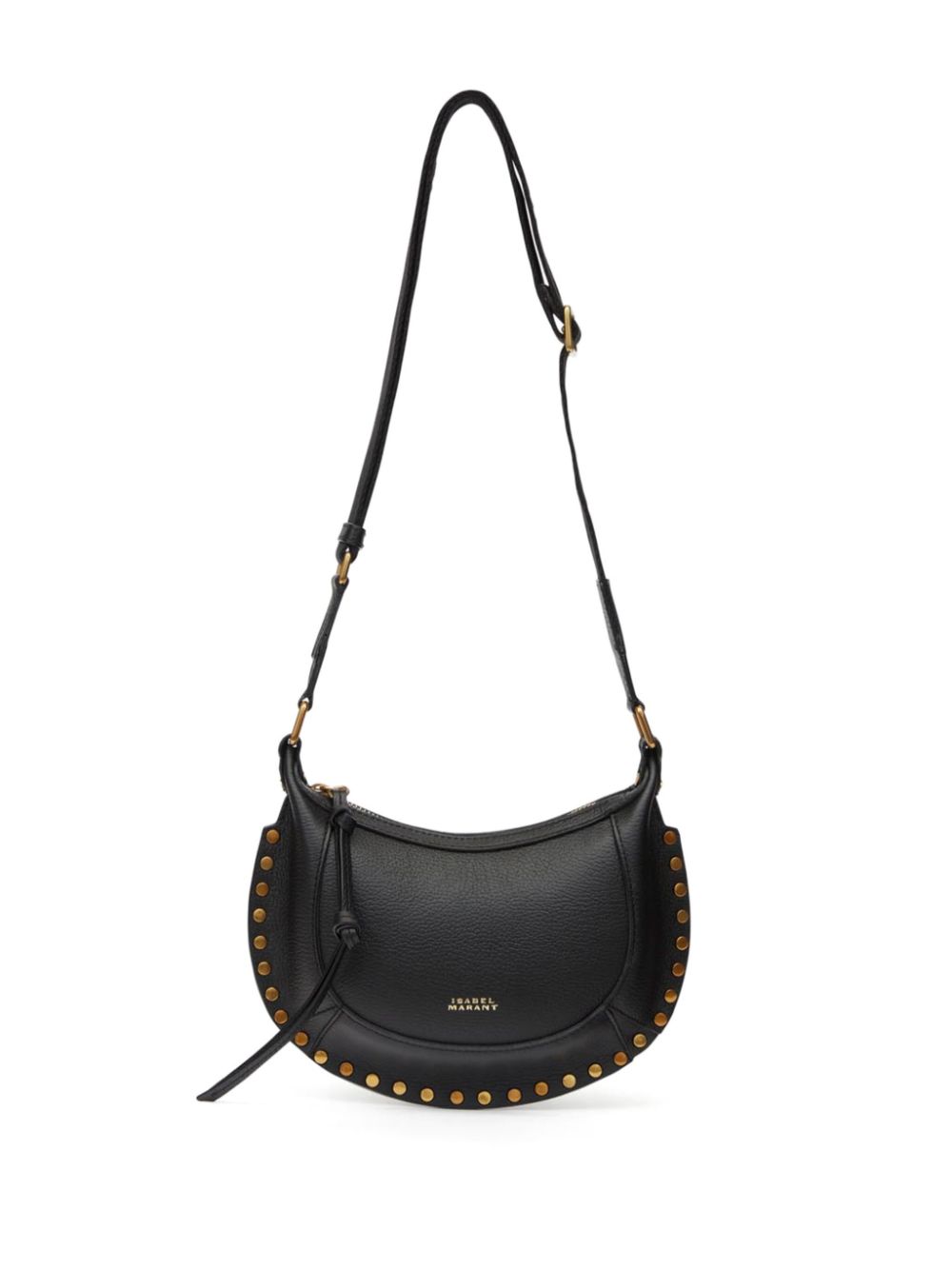 ISABEL MARANT Mini Moon stud-embellished leather crossbody bag Women