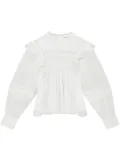 MARANT ÉTOILE Ganael ruffle-detail cotton blouse - White
