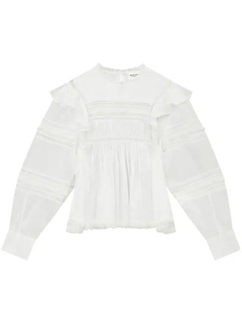 MARANT ÉTOILE Ganael ruffle-detail cotton blouse 