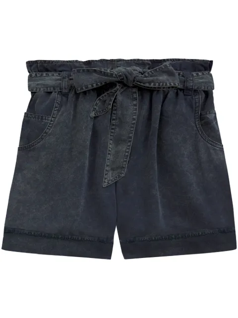 MARANT ÉTOILE shorts de mezclilla con cintura paper bag