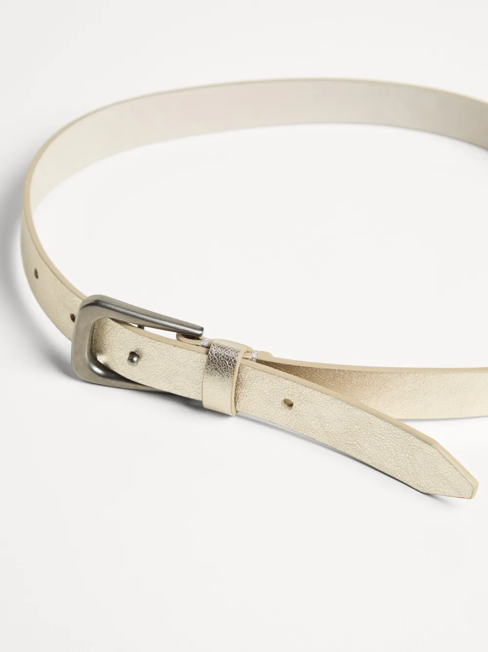 Brunello Cucinelli Kids Leren riem met textuur - Beige