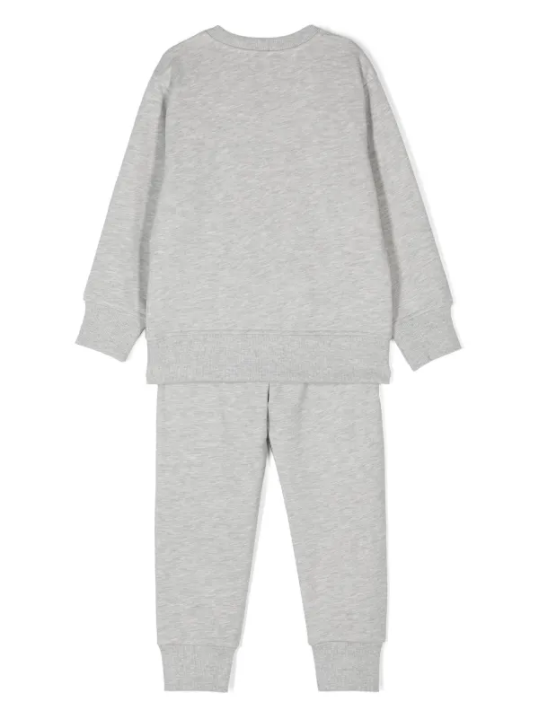 Emporio Armani Kids logo applique Jersey Tracksuit set Of two Grey FARFETCH BH