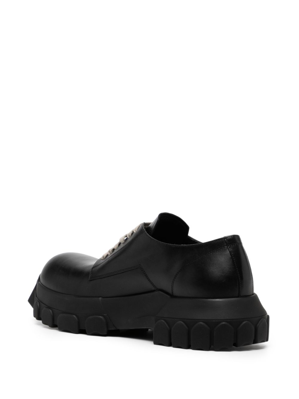 Shop Rick Owens Bozo Tractor Lace-up Shoes In 黑色