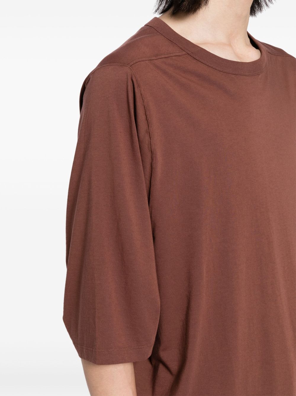 Shop Rick Owens Jumbo T-shirt In 中性色