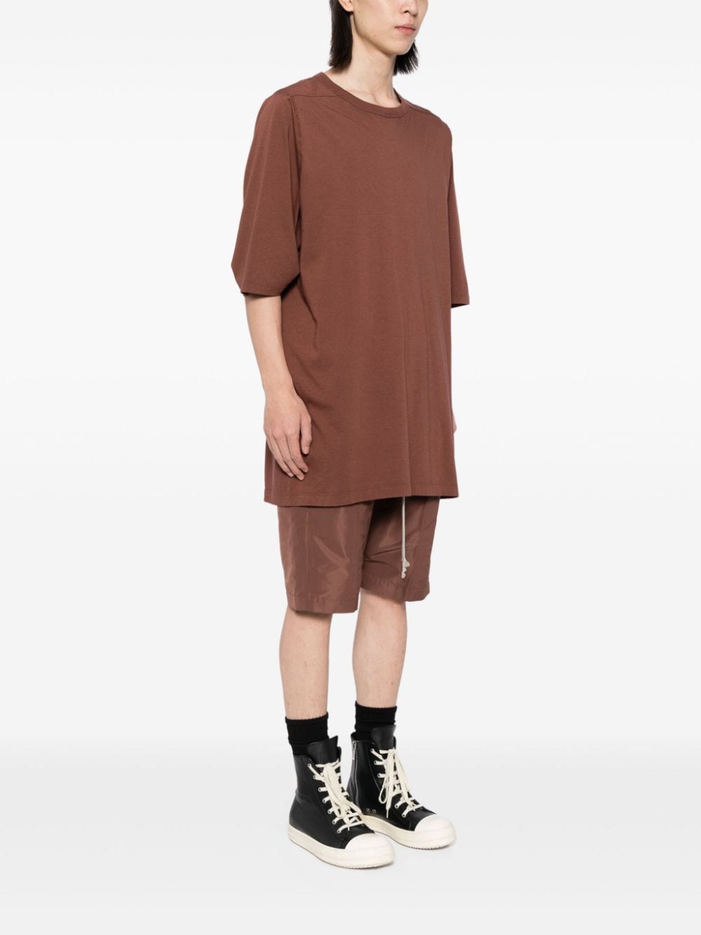 Shop Rick Owens Jumbo T-shirt In 中性色