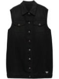 Prada denim mini dress - Black